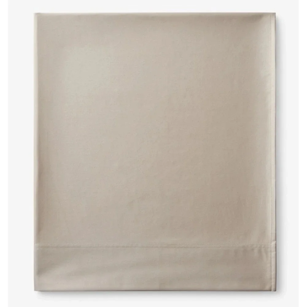 The Company Store Legends Hotel Supima Cotton Sateen Flat Sheet Queen Birch